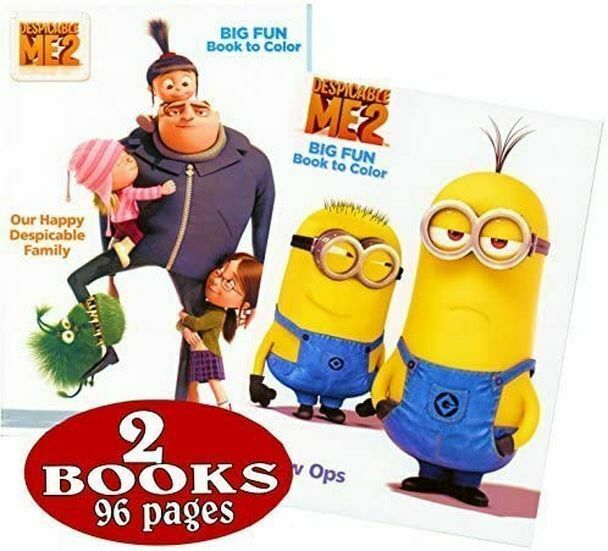 Despicable Me Coloring and Activity Book Set (2 Books ~ 96 Pages ...