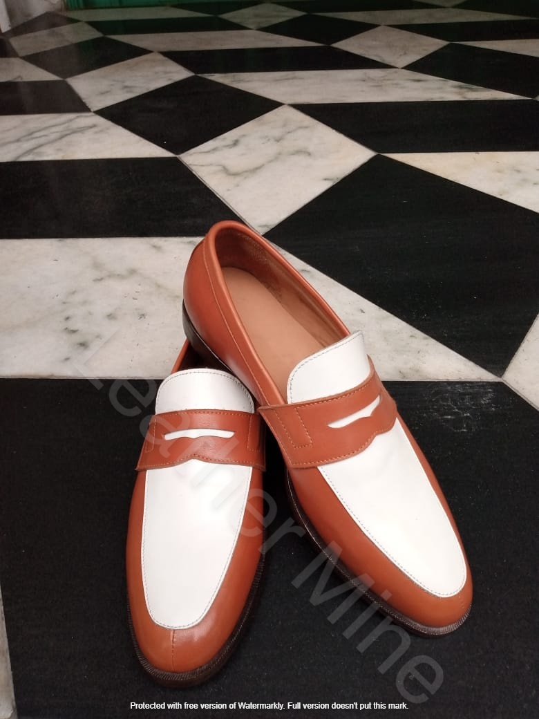 men's Handmade Leather Ox Blood Patina Loafers, Custom men dress slip on shoes