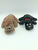 Vintage Tonka Pound Puppies 2 different colors Brown Black Size 7.5  Korea 1986 - $13.98