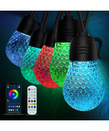 Outdoor String Lights - 49FT Dimmable Color Changing LED Multicolor  - $46.24