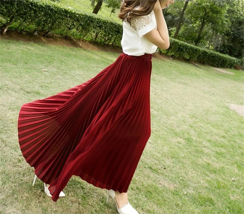 Hot Selling Women Skirts Solid Color Casual Style Party Skirt Ball Gown High Waist High Quality
