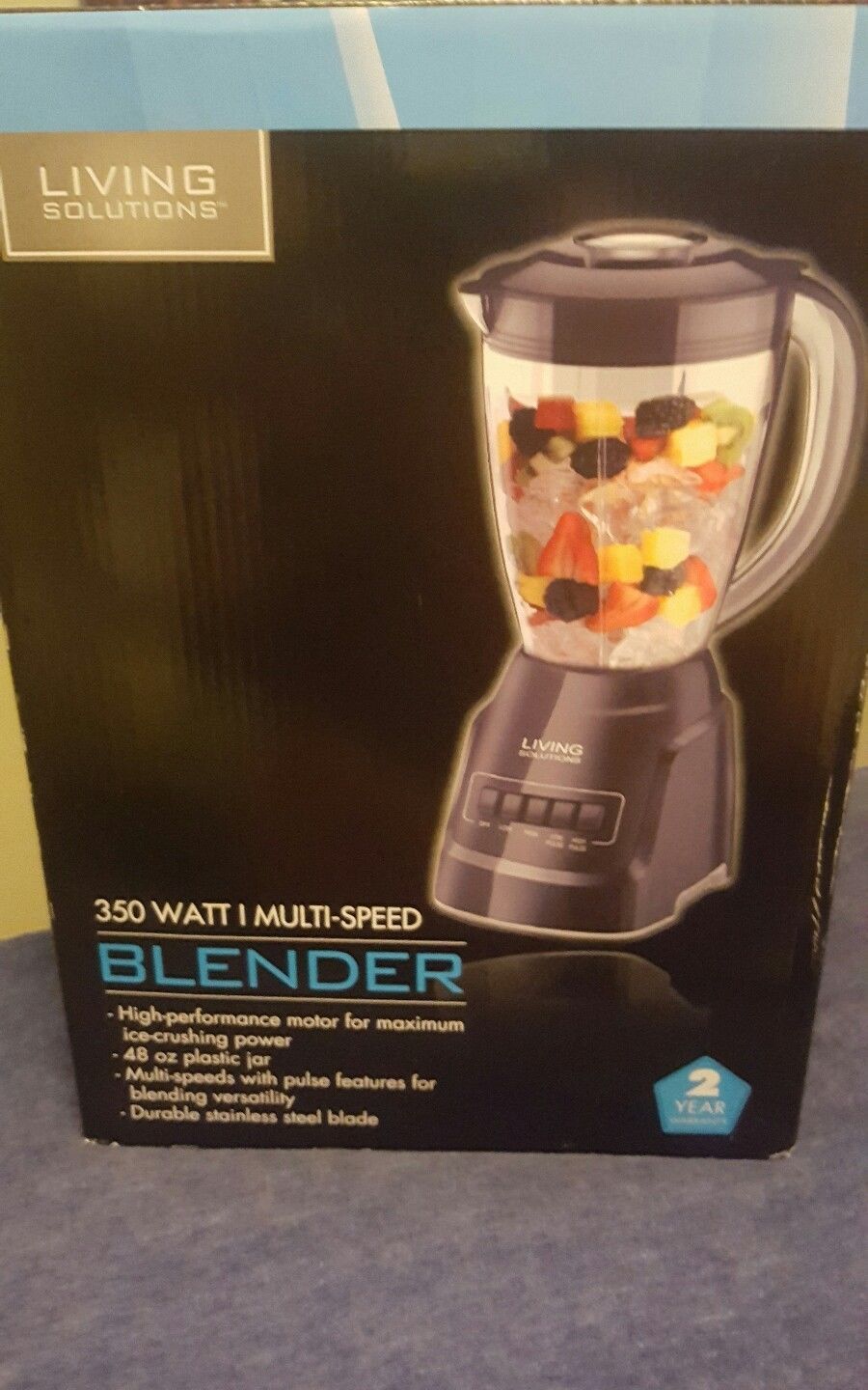 NEW IN BOX Living Solutions Multi Speed Blender 350 Watts Blenders