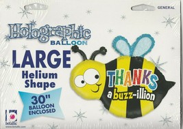 Betallic &quot;Thanks a buzz-illion&quot;  30&quot; Holographic Foil Balloon - $13.21