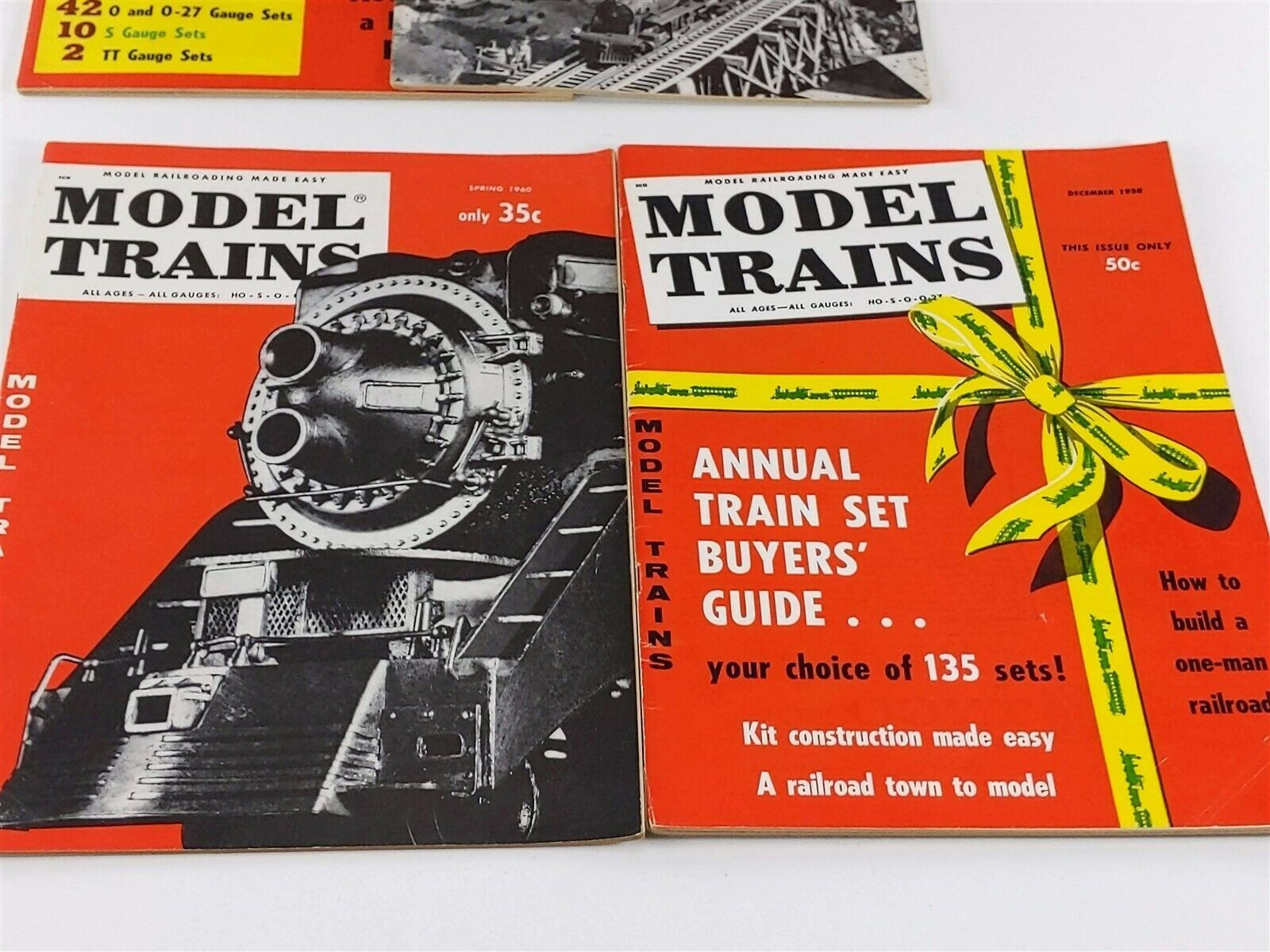 MODEL TRAINS Magazine 1956, 1958, 1959, 1960 Lot 10 Issues Model