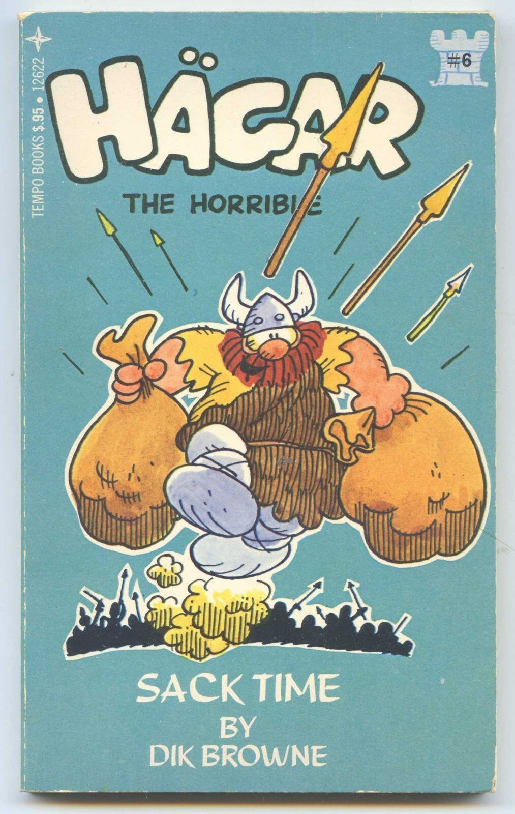 Hagar the Horrible 6 Sack Time Dik Browne First Printing Fiction