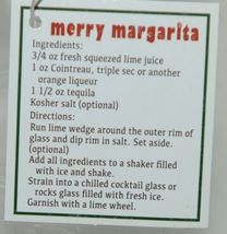 Ganz EX29970 Merry Margarita Glass Clear Yellow Liquid Ornament image 4