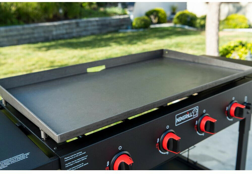 Nexgrill Flat Top Grill 64.17 in. Fixed Shelves Foldable Legs Storage