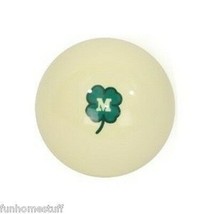 MCDERMOTT GREEN CLOVER BILLIARD GAME POOL TABLE REPLACEMENT CUE BALL image 2