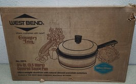 Westbend Country Inn 3-3/4 Qt.(3.5 L) Covered Sauce Pan NOS no.2974 SilverStone image 2