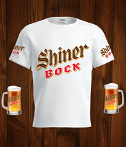 Shiner Bock  Beer Logo White Short Sleeve  T-Shirt Gift New Fashion  - $31.99