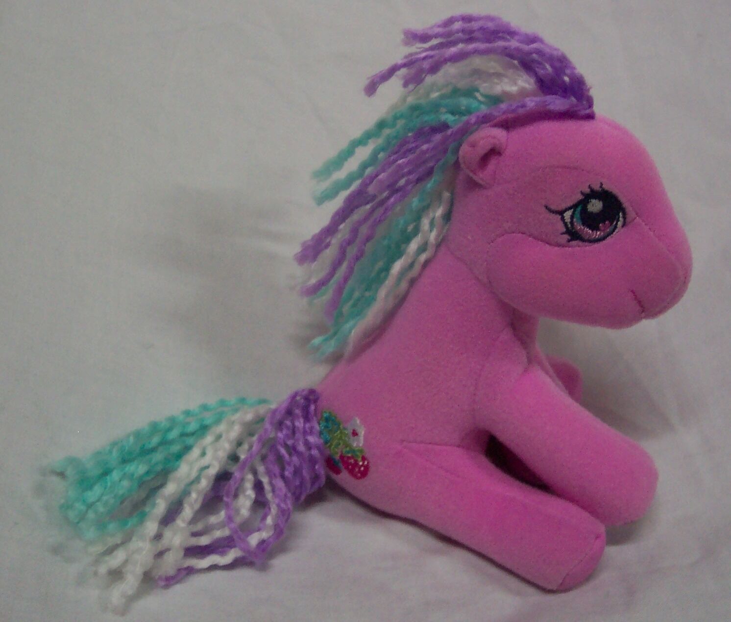 Hasbro 2005 My Little Pony SWEETBERRY PINK HORSE 5" Plush STUFFED ANIMAL Toy Action Figures