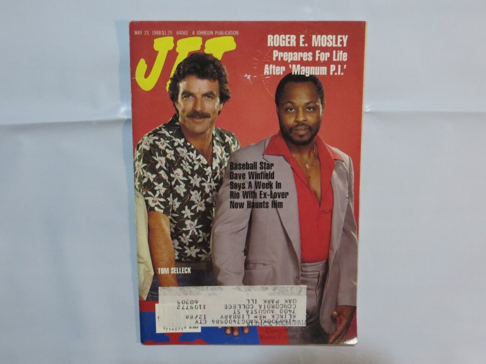 Jet Magazine Roger E. Mosley Dave Winfield May 23, 1988 OB Magazines