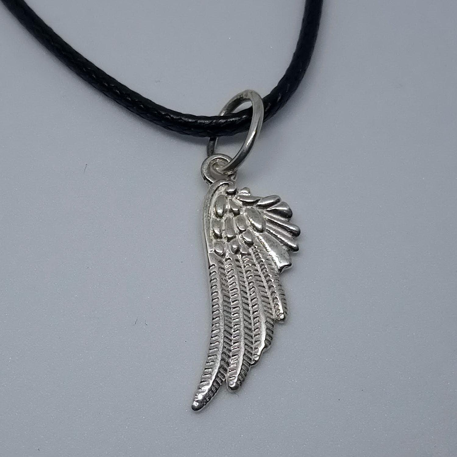 Angel Wing Necklace Sterling Silver Guardian Jewelry Memorial ...