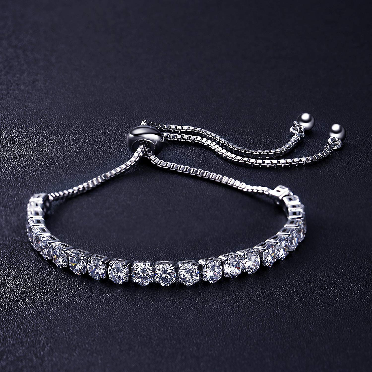 ASHMITA Fashion Adjustable Chain Bracelet for Women,Cubic Zirconia