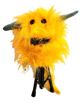 B28 * Professional Yellow "Furgremlin" Muppet Style Monster Ventriloquist Puppet - $15.00