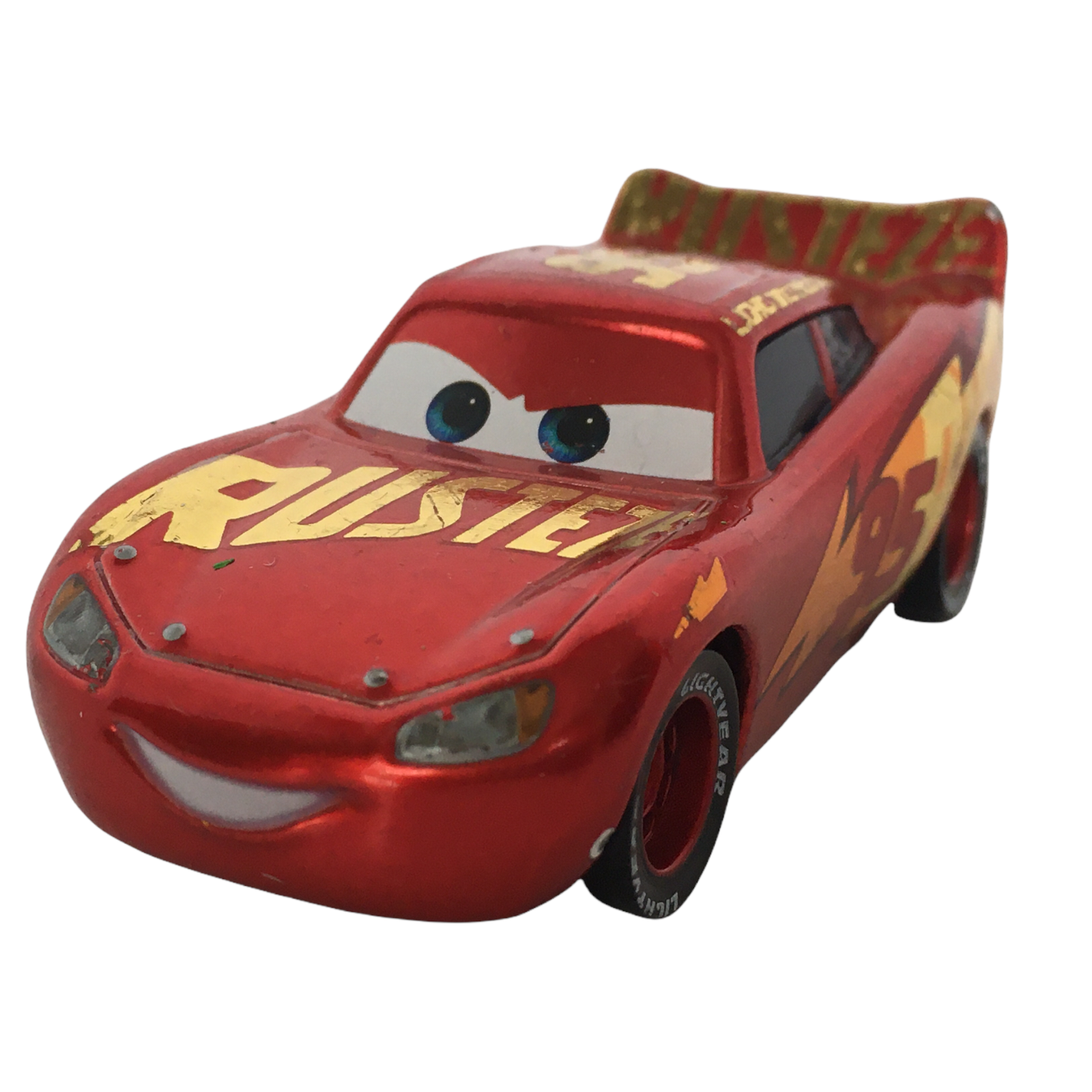 Primary image for Disney Pixar Lightning McQueen Toy Car Rusteze 95 Mattel DXV45 Shiny Diecast