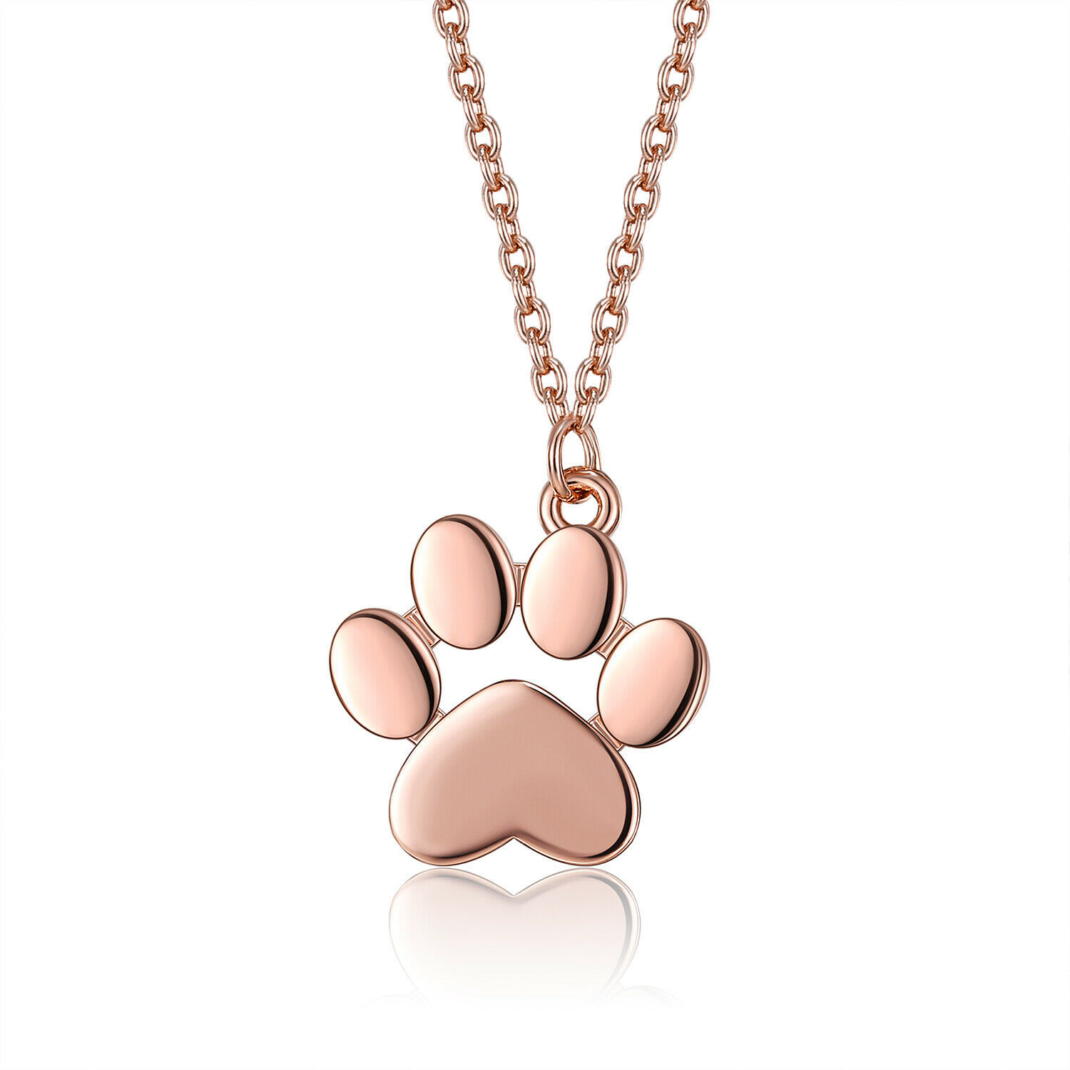 Best Dog Paw Necklace For Women Love Always In My Heart Engraved Jewelr SILVER