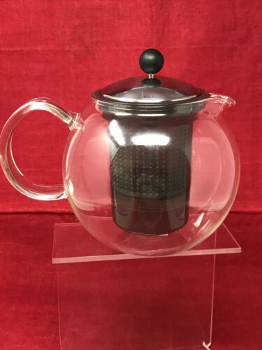 Bodum Glass Teapot Round Ball Coffee Pot French Press Filter 32 oz  - $24.70