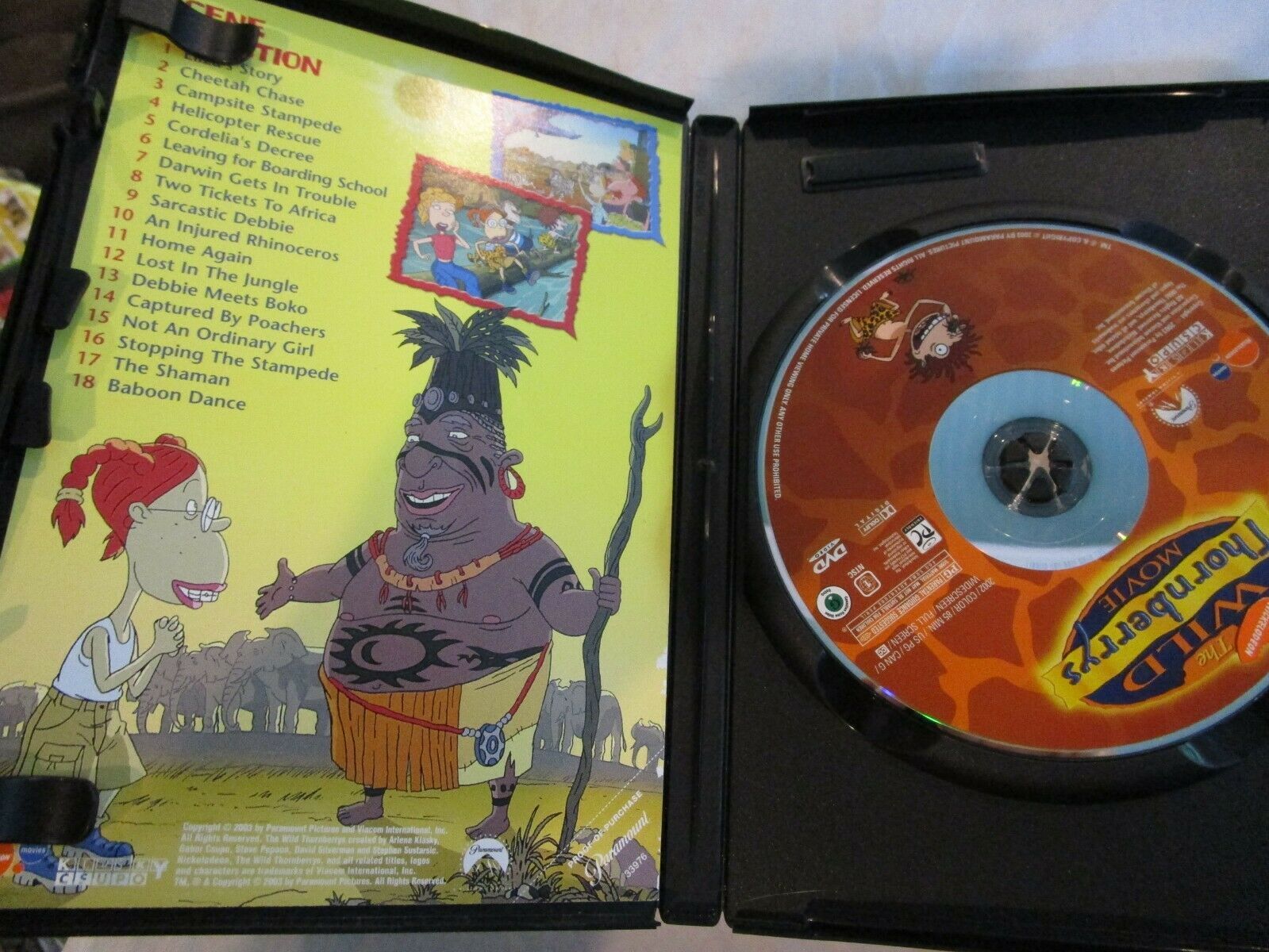 Nickeleodeon The Wild Thornberry's Widescreen and Full Screen Movie DVD ...