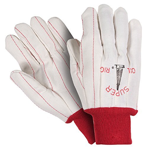 Southern Gloves UPC195 Poly/Cotton Outer Oil Field Gloves, Super Oil