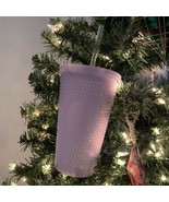 Starbucks 2021 Studded Winter Holiday Icy White Lilac Bling Cup Tumbler ... - $39.60