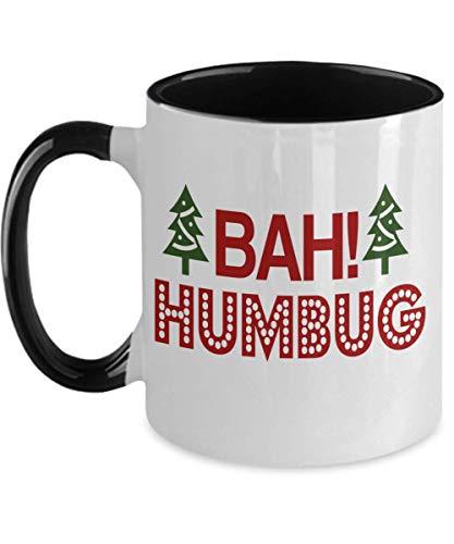 Bah Humbug Red White Black Christmas Mug Ceramic Cup for Cousin Brother