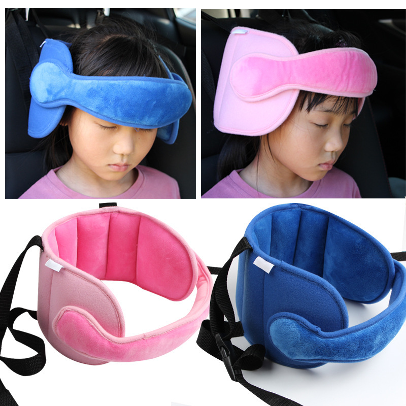 Color: Cloud model, size: 55x14cm - Baby Kids Adjustable Car Seat Head Support H