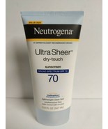 Neutrogena Ultra Sheer Dry Touch SPF 70 Sunscreen Lotion 5 fl oz exp 09/2022 - $17.63
