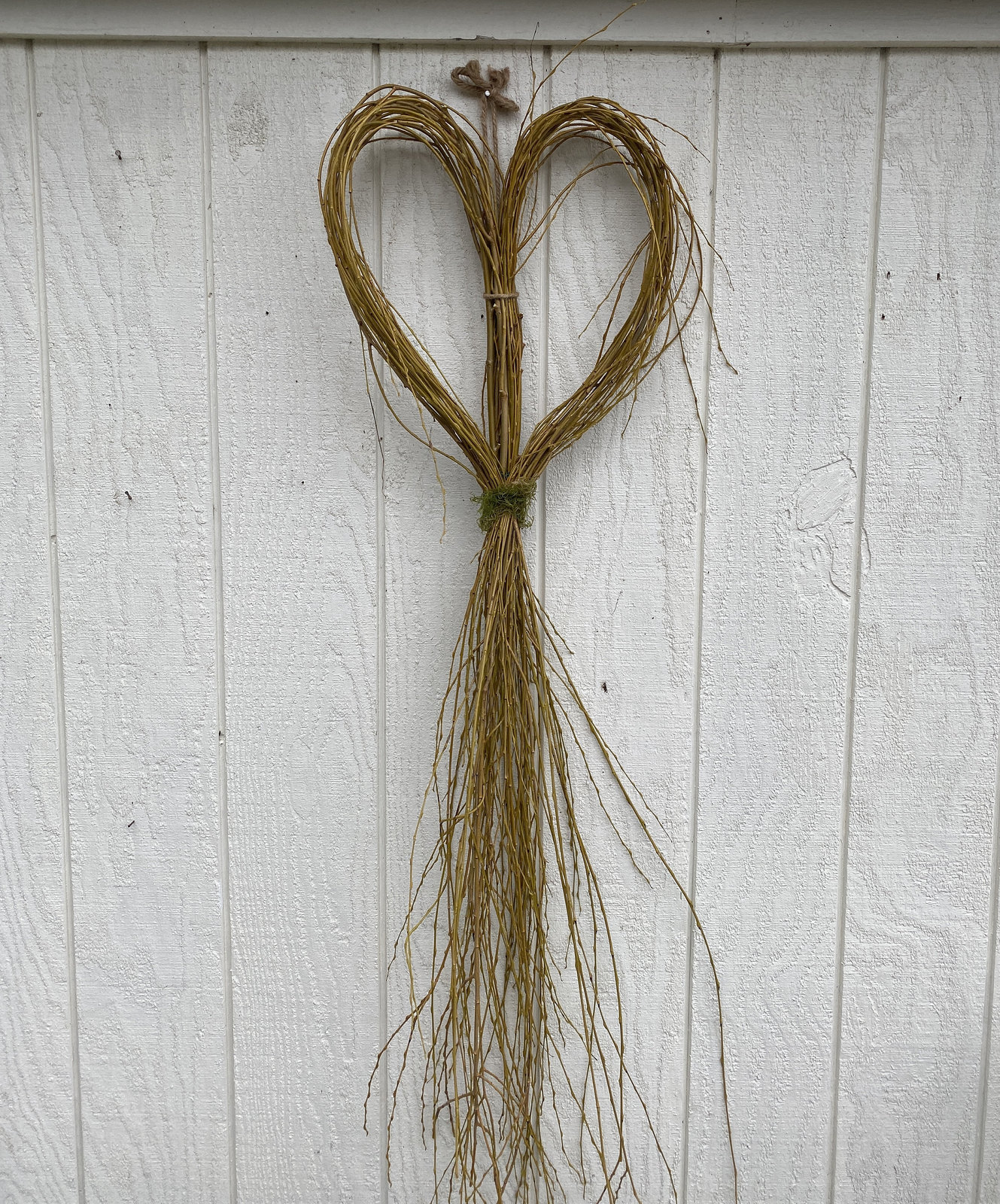 Weeping Willow Heart Draped Heart Shaped Wreath Rustic Decoration