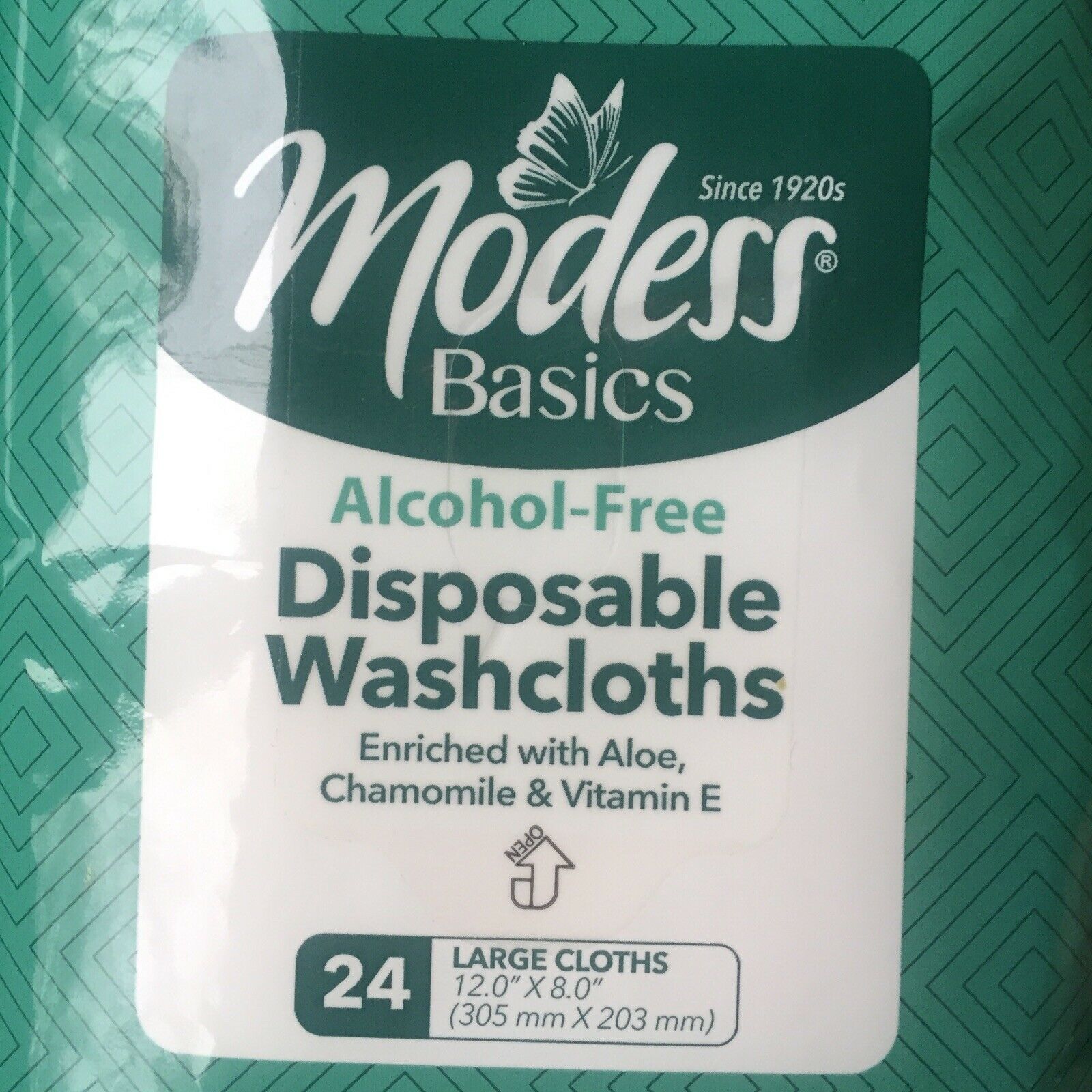 4 Pack Disposable Washcloths Large Cleansing Wipes Cloths Modess 8x12” 96ct Nice Other