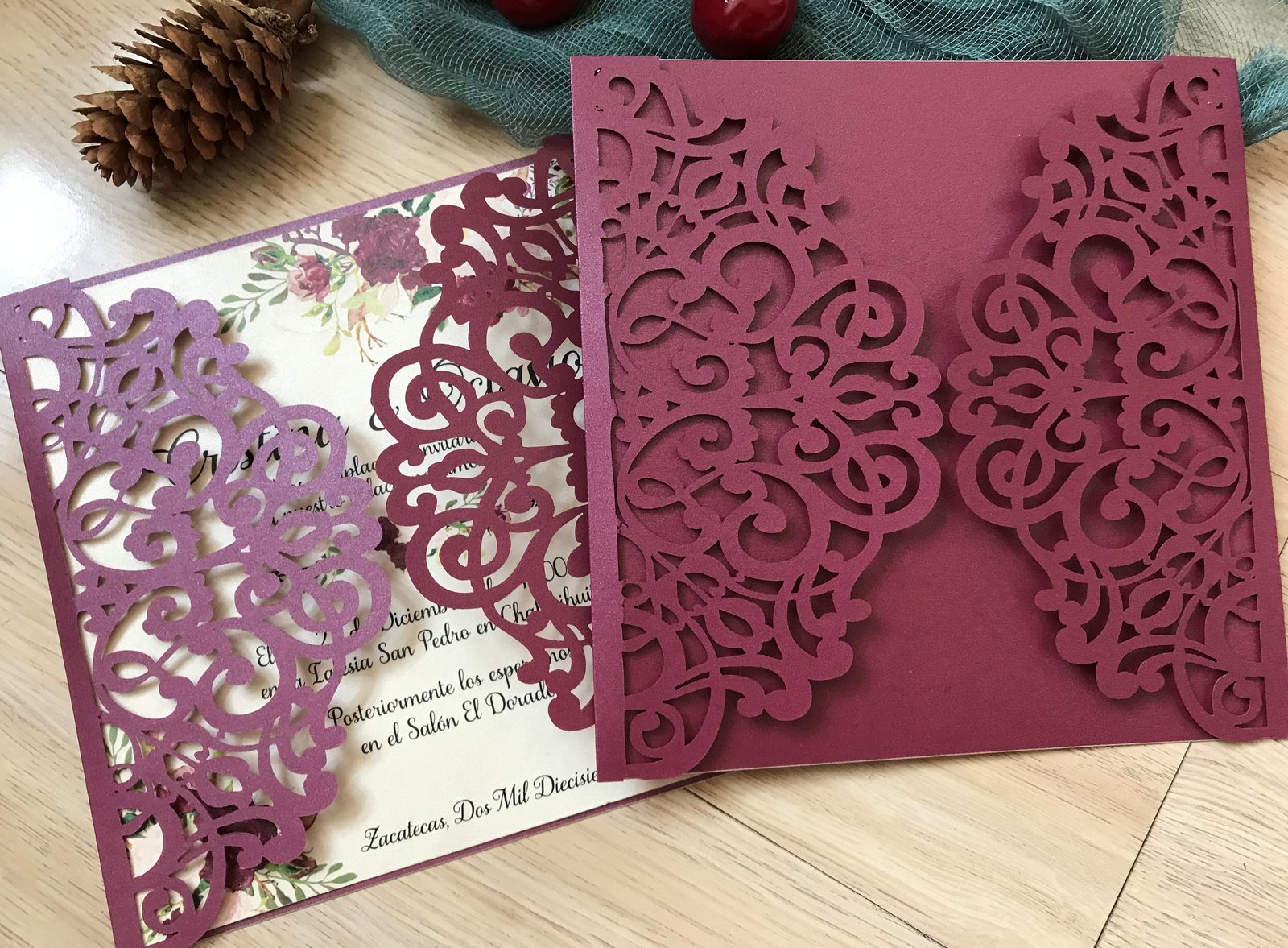 50pcs custom laser cut wedding invite cards,birthday laser cut invitations cover