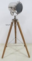 NauticalMart Designer Search Light With Wooden Tripod Stand