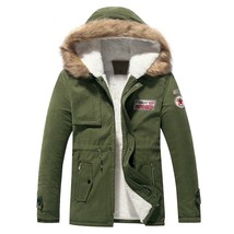 Winter Men Long Cotton Jacket Cotton Warm Coat - $51.60
