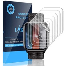 LK [6 Pack] Screen Protector for Apple Watch 44mm Series 4/5 - Max Coverage Bubb - $19.99