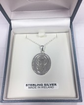 "FATIMA" STERLING SILVER PENDANT With 18 inch chain made In Ireland image 3