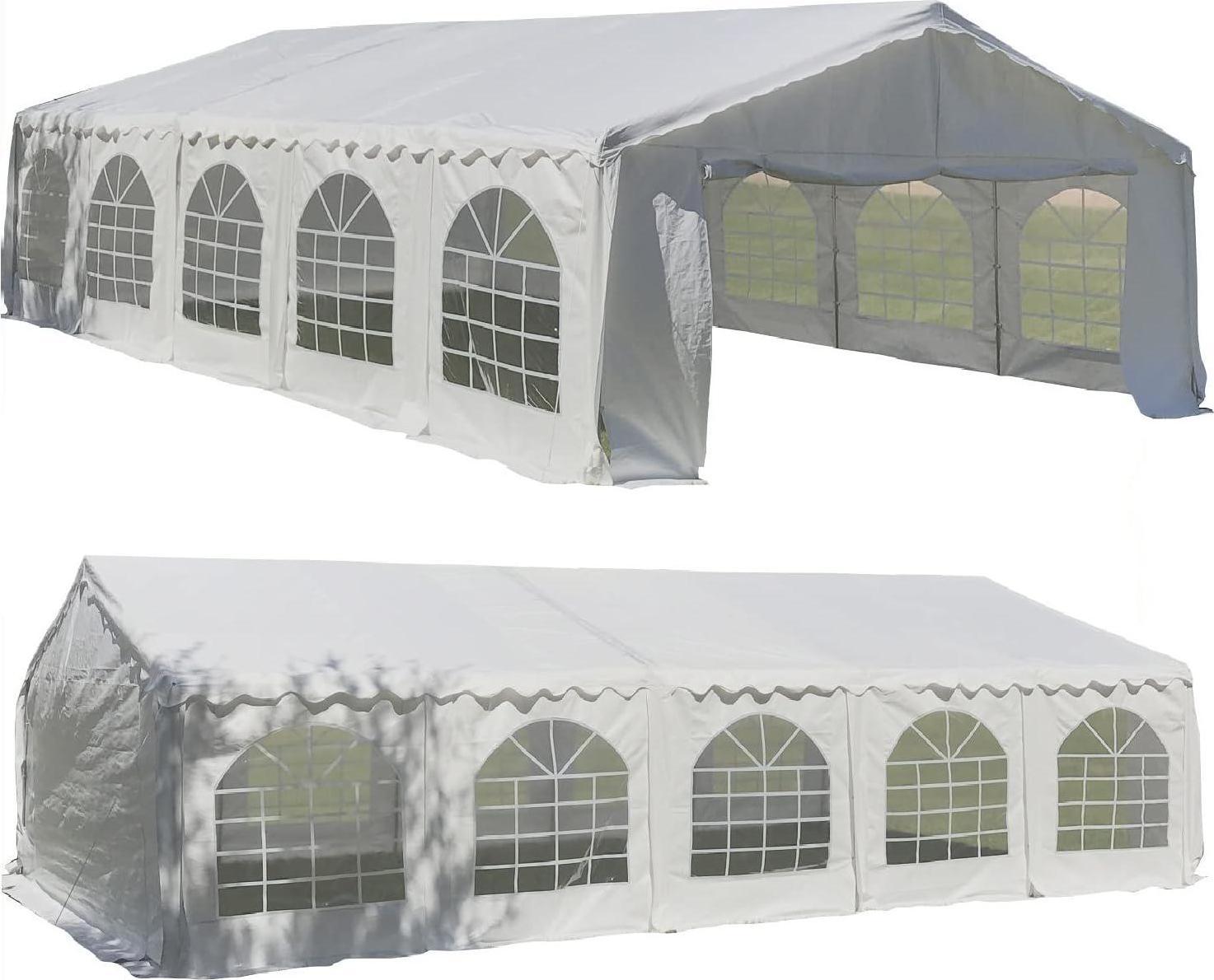 DELTA Canopies Budget PE Party Tent Canopy Shelter White - - Awnings ...