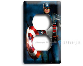 superhero Captain America the firs avenger power outlet wall plate cover... - $9.97