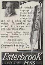 Esterbrook Pens 250 Styles Huge Illustrated Double Elastic Nib Camden NJ... - $18.99