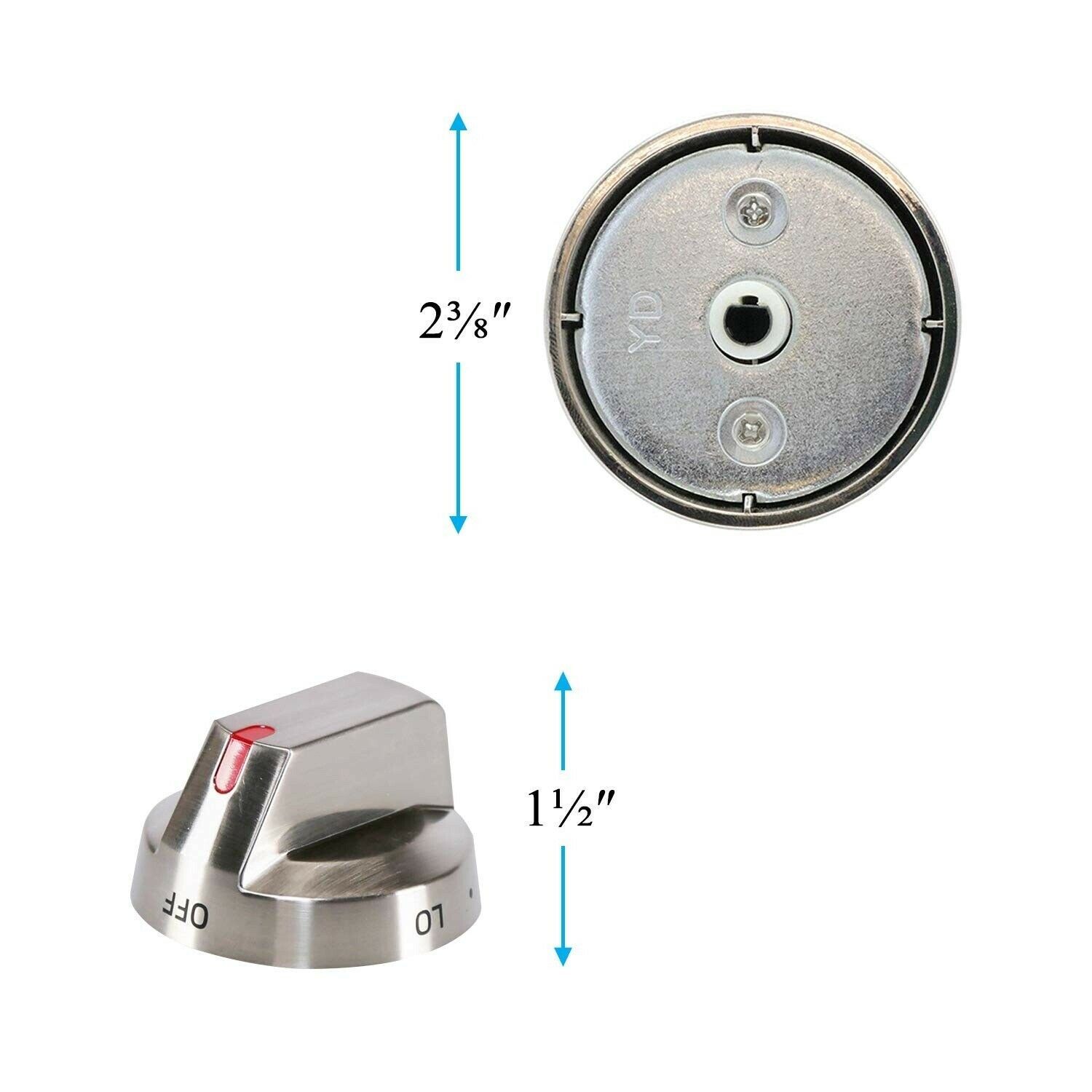 5 x Ultra Durable DG6400473A Burner Knob Dial for Samsung Range Oven