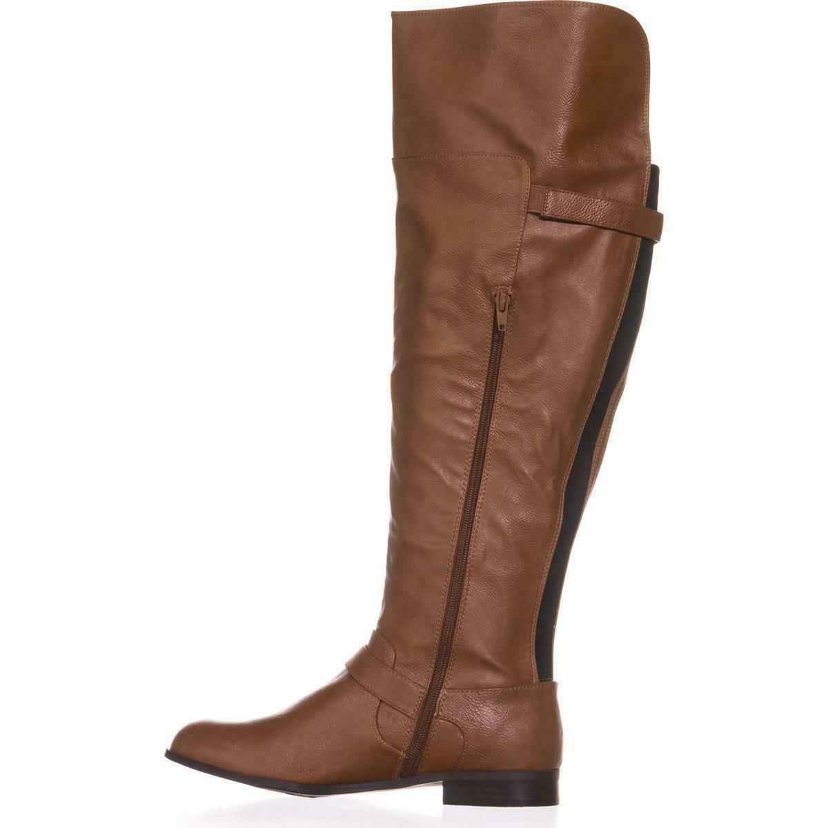B35 Daphne Wide Calf Over-the-Knee Boots, Banana Bread - Boots