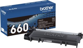 Brother Genuine High Yield Toner Cartridge, TN660, Replacement Black, 1 ... - $75.97