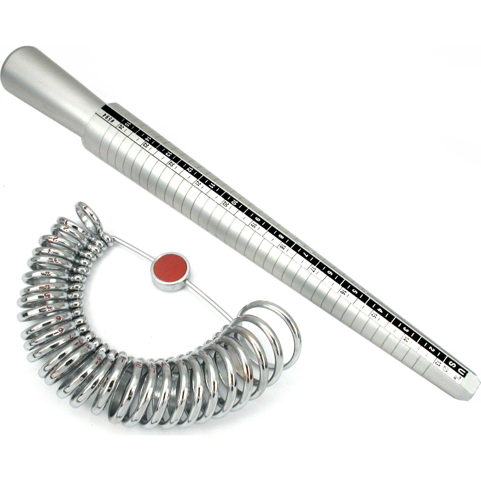 Ring Sizer Sizing Gauge Aluminum Ring Stick Mandrel Jewelers Tool Kit Jewelry Tools