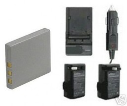 NP-40 NP-40N Battery + Charger for Fuji FujiFilm F5FD F402 F455 F460 F470 F480 - $19.79