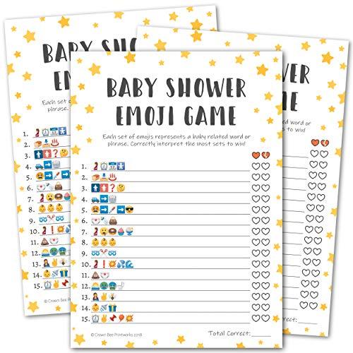 Baby Shower Emoji Pictionary Game - Twinkle Twinkle Little Star Game ...