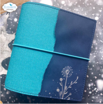 Ice Blue TN Journal, SQUARE. Elizabeth Craft Designs Art Journal 