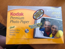Kodak 100 Sheets 4x6 HIGH GLOSS Premium Photo Paper New Sealed - $13.85