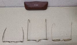 Lot of 3 Assorted Vintage Eyeglasses Frames / Spectacles rare and old - 1 Case image 4