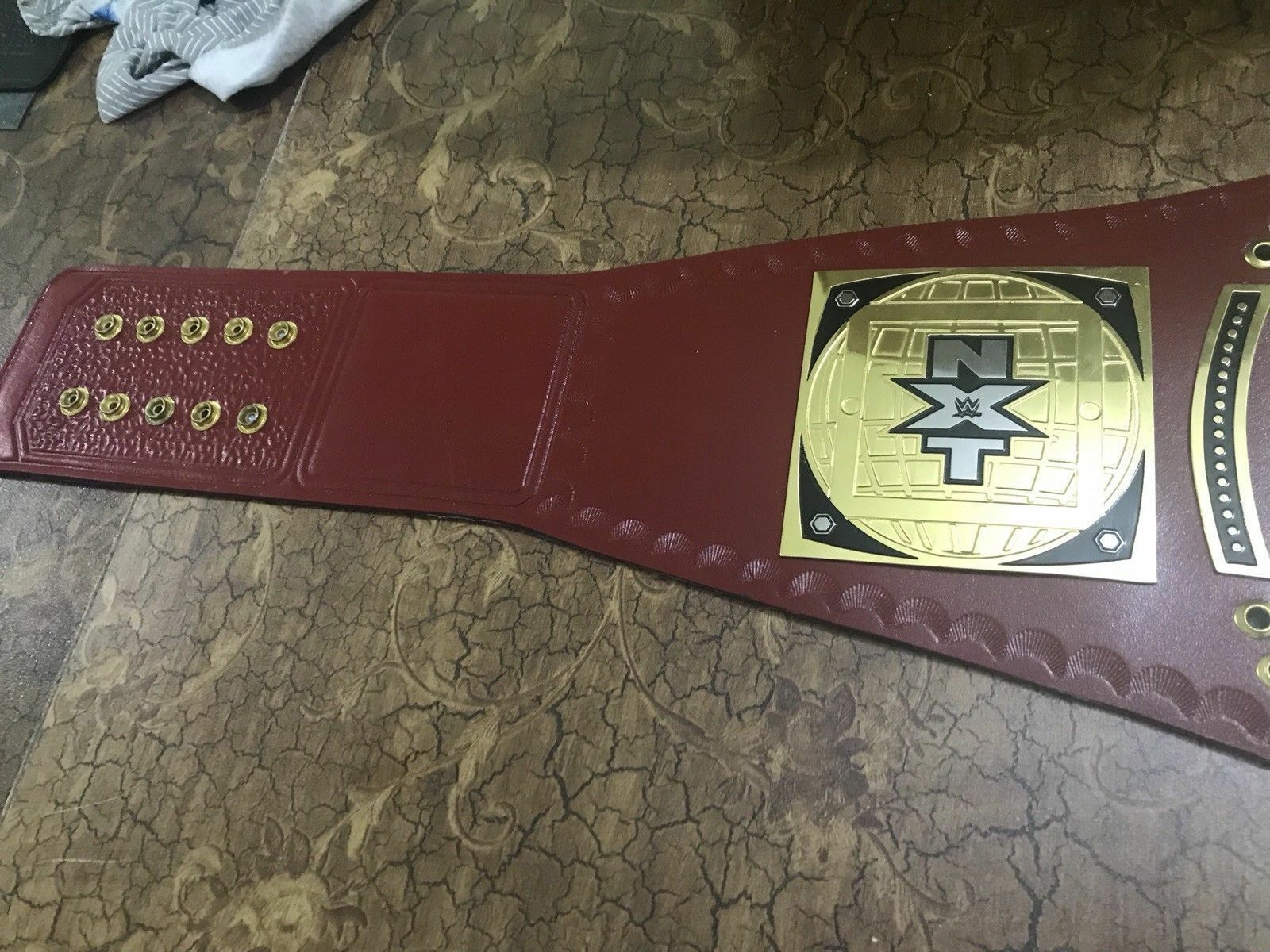 Nxt North American World Championship Title Belt Gold Plated Wrestling