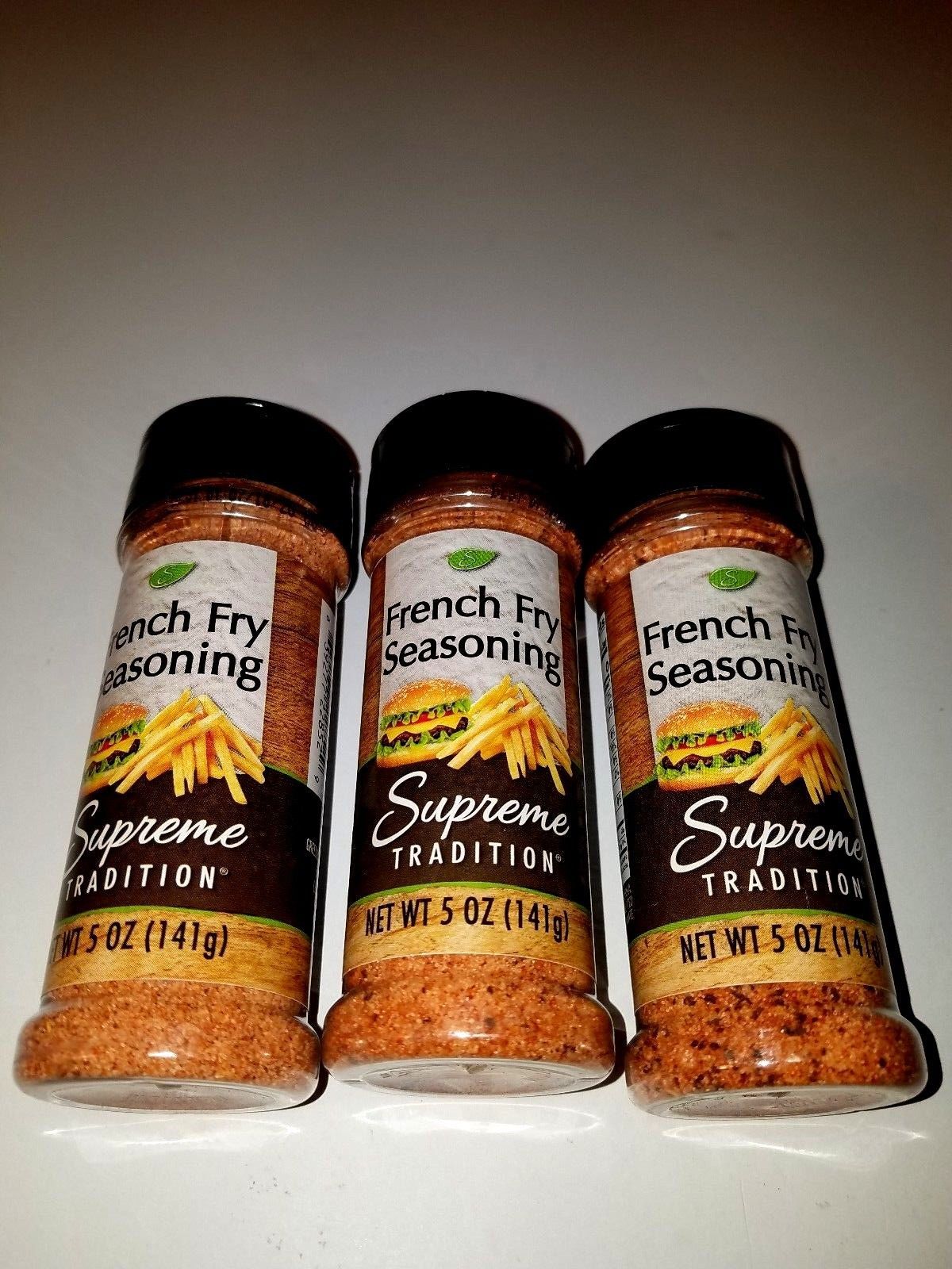 Supreme Tradition French Fry Seasoning 3 Pack 5 Oz Each new sealed Spices, Seasonings & Extracts