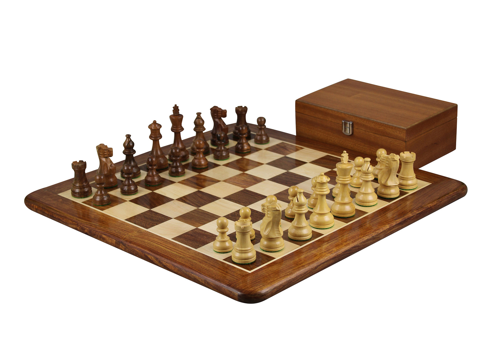 Chess Set Sheesham 20'' Sheesham Atlantic Classic Staunton Chess Pieces ...